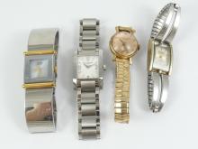 4 LADIES' WRISTWATCHES