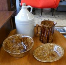 BENNINGTON POTTERY AND STONEWARE JUG