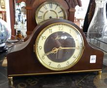 TWO MANTEL CLOCKS