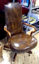 LEATHER OFFICE ARMCHAIR