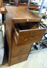 ANTIQUE OAK FILE CABINET