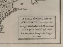 A PLAN OF THE CITY & HARBOUR OF LOUISBURG MAP