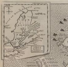 A PLAN OF THE CITY & HARBOUR OF LOUISBURG MAP