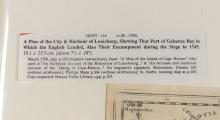 A PLAN OF THE CITY & HARBOUR OF LOUISBURG MAP