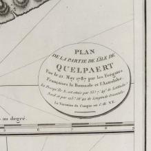 PLAN DE LA PARTIE DE L'ILE DE QUELPAERT MAP