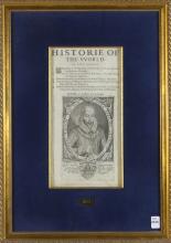 SIR WALTER RALEIGH "HISTORIE OF THE WORLD"