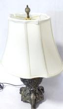 VINTAGE METAL "ELEPHANTS" TABLE LAMP