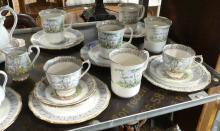 ROYAL ALBERT "SILVER BIRCH" LUNCHEON SET