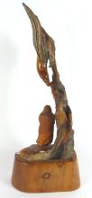 WOOD SCULPTURE BY JACK PORTICE