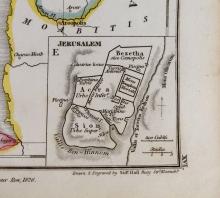 MAP OF PALESTINA-ANTIQUA