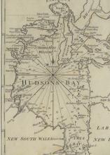 MAP OF HUDSON'S BAY CIRCA 1745-1750