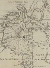 MAP OF HUDSON'S BAY CIRCA 1745-1750