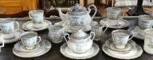 ROYAL ALBERT "SILVER BIRCH" LUNCHEON SET