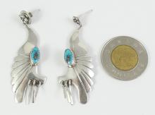 NAVAJO STERLING EARRINGS