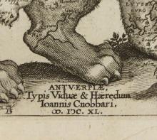 IMPORTANT LEO BELGICUS 17TH CENTURY MAP