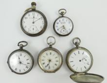 5 ANTIQUE WATCHES