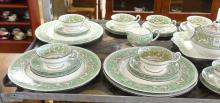 WEDGWOOD "FLORENTINE VERDE" DINNERWARE