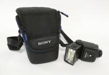 MINOLTA CAMERA WITH ACCESSORIES