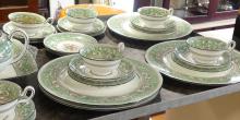 WEDGWOOD "FLORENTINE VERDE" DINNERWARE