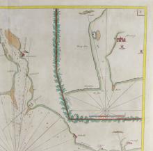 17TH CENTURY SEA CHART