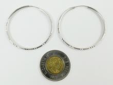 PAIR LARGE HOOP EARRINGS