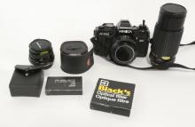 MINOLTA CAMERA WITH ACCESSORIES