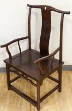 ANTIQUE CHINESE ROSEWOOD ARMCHAIR