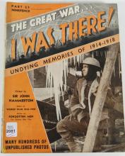 THE GREAT WAR - I WAS THERE, 1939 MAGAZINE