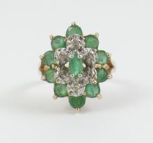 EMERALD COCKTAIL RING