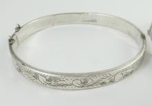 3 STERLING BRACELETS
