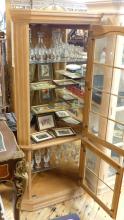 BLEACHED CORNER CABINET