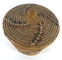 COILED LIDDED BASKET