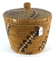 COILED LIDDED BASKET