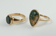 2 ANTIQUE GOLD RINGS