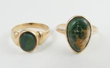 2 ANTIQUE GOLD RINGS