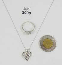 LADIES' RING & PENDANT NECKLACE