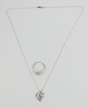 LADIES' RING & PENDANT NECKLACE