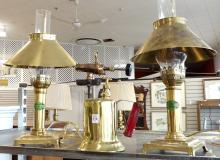 TWO "ORIENT EXPRESS" LAMPS AND TORCH