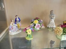 CHINA FLORALS AND FIGURINES