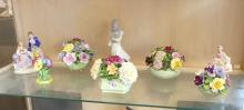 CHINA FLORALS AND FIGURINES