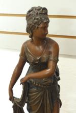 PAIR OF GERMAN SPELTER SCULPTURES