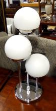 PAIR OF MCM CHROME TABLE LAMPS