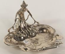 FIGURAL ART NOUVEAU BOWL