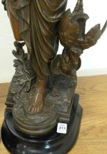 PAIR OF GERMAN SPELTER SCULPTURES