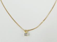 DIAMOND PENDANT ON CHAIN