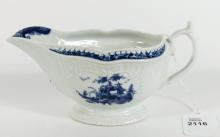 18TH CENTURY FOOTED SAUCE BOAT