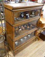 STACKING OAK BARRISTER'S BOOKCASE