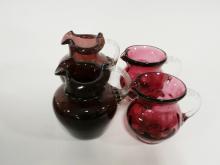 COLOURED GLASSWARE AND CRYSTAL