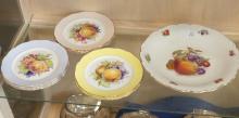 TWO SETS OF DESSERT PLATES