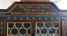 ANTIQUE SWISS KITCHEN HUTCH